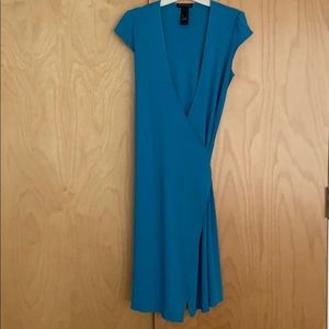 Vintage Kenneth Cole Wrap Dress in Turquoise
